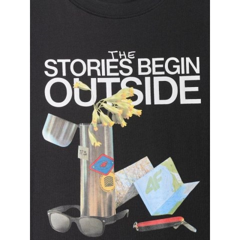 T-shirt regular z nadrukiem męski 4F 4FRSS26TTSHM3811-20S 4f