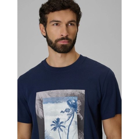 T-shirt regular z nadrukiem męski 4F 4FWSS26TTSHM3034-31S 4f