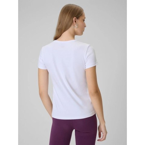 T-shirt slim gładki damski 4F 4FRAW25TTSHF3623-10S 4f