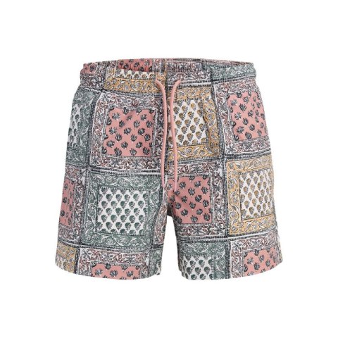 Jack&Jones męskie szorty do pływania JPSTMAUI SHELL AOP SWIM SHORTS REG 12291808 ASH ROSE Jack&Jones