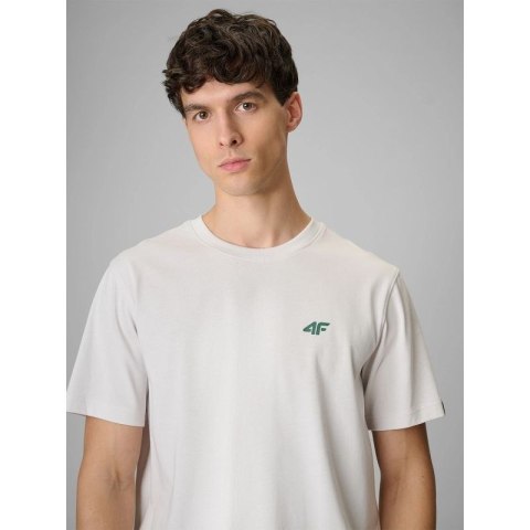 T-shirt regular z nadrukiem męski 4F 4FRSS26TTSHM3814-11S 4f