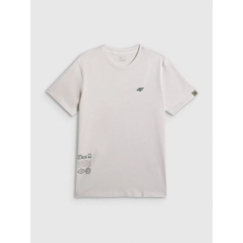 T-shirt regular z nadrukiem męski 4F 4FRSS26TTSHM3814-11S 4f