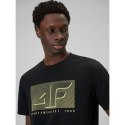 T-shirt regular z nadrukiem męski 4F 4FRSS26TTSHM3991-20S 4f