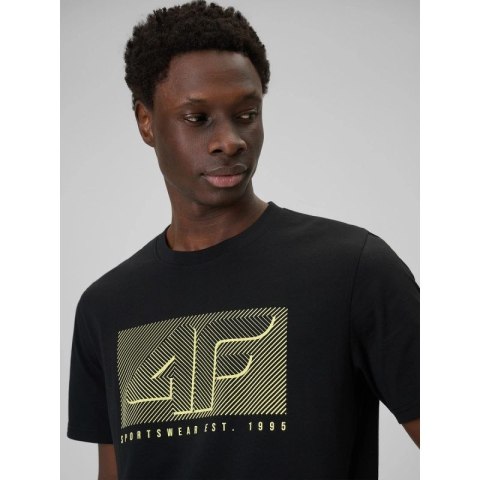 T-shirt regular z nadrukiem męski 4F 4FRSS26TTSHM3991-20S 4f