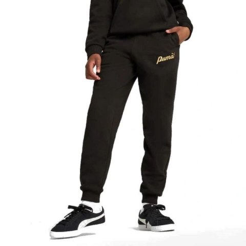 Puma spodnie sportowe dresowe dziecięce ESS+ Script dla dziewczynki Puma