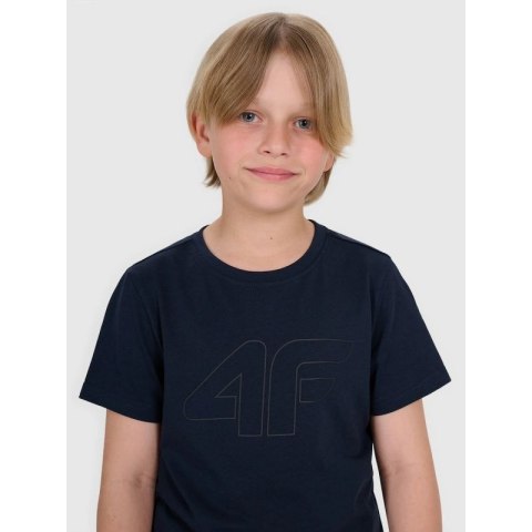 T-shirt regular z nadrukiem chłopięcy 4F 4FJRMM00TTSHM3255-31S 4f