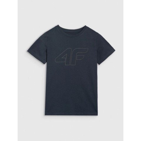 T-shirt regular z nadrukiem chłopięcy 4F 4FJRMM00TTSHM3255-31S 4f