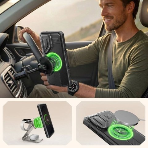 Etui Tech-Protect Kevlar MagSafe 2-Set na Samsung Galaxy S26 Ultra - czarne Tech-Protect