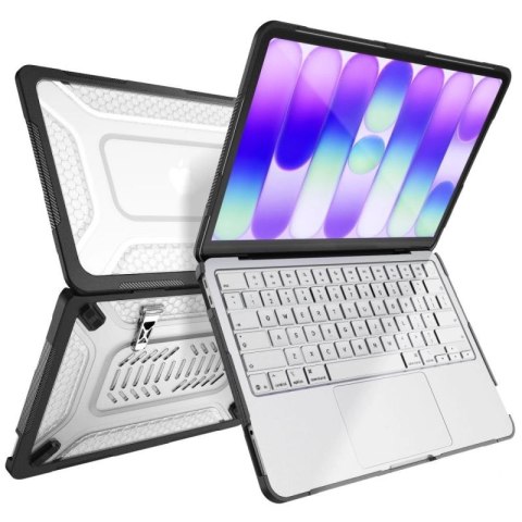 Etui Tech-Protect Kevlar Pro na MacBook Neo 13" 2026 - czarno-przezroczyste Tech-Protect