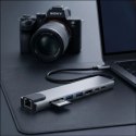 Hub USB Tech-Protect HB09 8w1 TYPE-C + USB-A 3.0 + USB-C 3.0 + HDMI 4K 60HZ + SD/TF + PD100W + RJ45 1000 MB/S - szary Tech-Protect