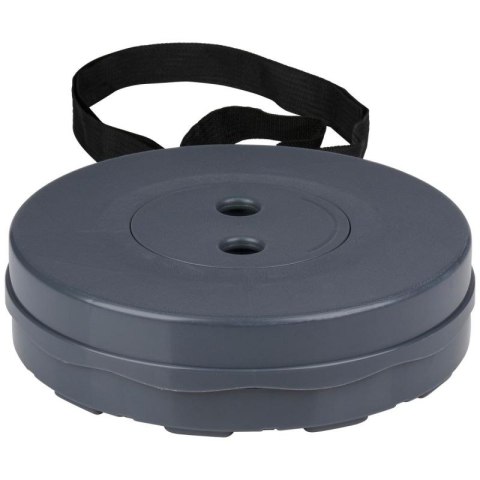 KRZESŁO WĘDKARSKIE TURYSTYCZNE TABORET SKŁADANY SZARY śr 25cm wys45,3cm