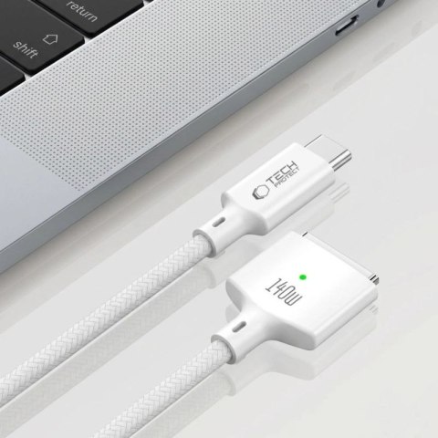 Kabel Tech-Protect MMC01 Ultraboost USB-C / USB-C MagSafe 3 140W 200 cm do MacBook - biały Tech-Protect