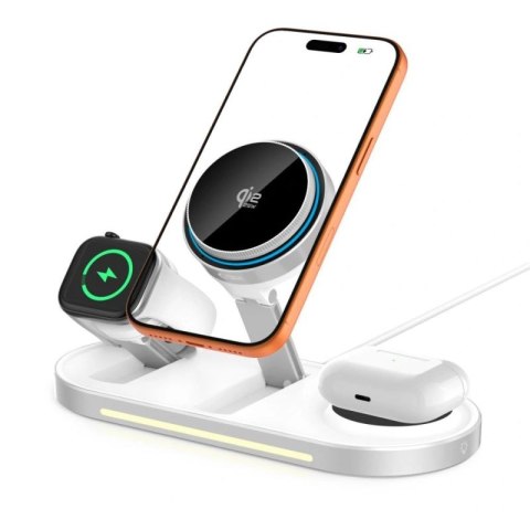 Ładowarka bezprzewodowa Tech-Protect A51 MagSafe 3w1 25W QI2.2 - biała Tech-Protect