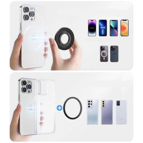 Pierścień magnetyczny Tech-Protect MMR800 na telefon - czarny Tech-Protect