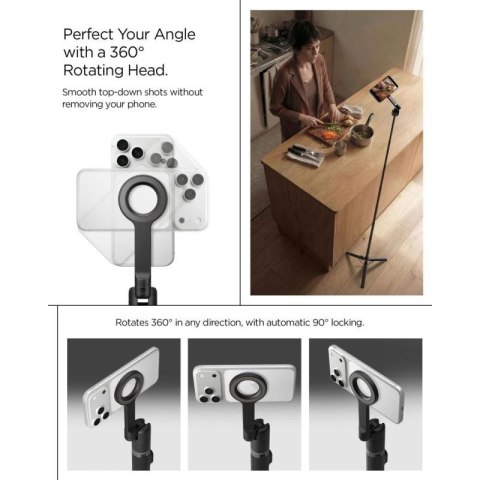 Selfie stick Spigen S582W Bluetooth - czarny Spigen