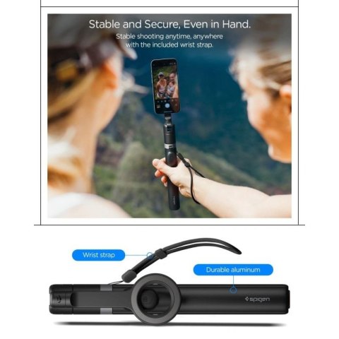 Selfie stick Spigen S582W Bluetooth - czarny Spigen