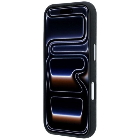 Etui Mercedes Leather Semi Wrap Grill Pattern MagSafe na iPhone 17 Pro - czarne Mercedes