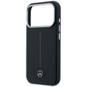 Etui Mercedes Leather Semi Wrap Iconic Line MagSafe na iPhone 17 Pro Max - czarne Mercedes