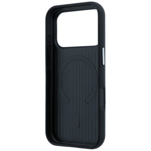 Etui Mercedes Leather Semi Wrap Iconic Line MagSafe na iPhone 17 Pro Max - czarne Mercedes