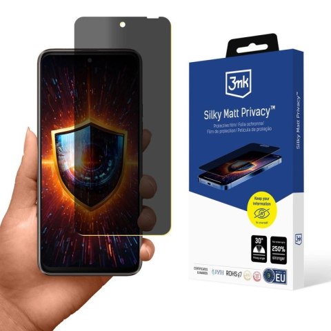 Folia ochronna prywatyzująca matowa 3mk Silky Matt Privacy™ na HTC U23 Pro 3mk Protection