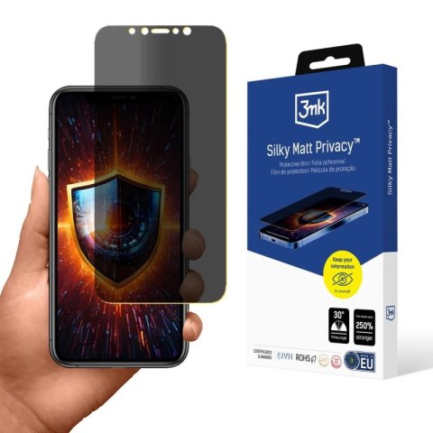 Folia ochronna prywatyzująca matowa 3mk Silky Matt Privacy™ na iPhone 11 Pro 3mk Protection