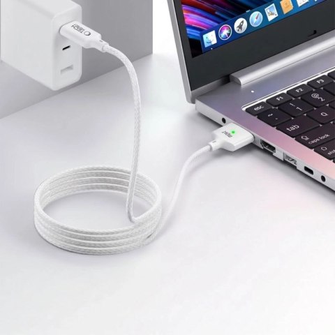 Kabel Tech-Protect MMC01 Ultraboost USB-C / USB-C MagSafe 3 140W 200 cm do MacBook - biały Tech-Protect