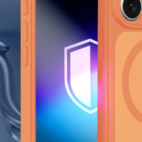 Etui 3mk Misty MagCase na iPhone 17 Pro Max - - pomarańczowe 3mk Protection