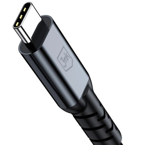 Kabel 3mk Hyper Cable N-SERIES USB-C / USB-C Thunderbolt 4 2m 48V / 5A 40Gb/s 240W 8K60Hz - czarny 3mk Protection
