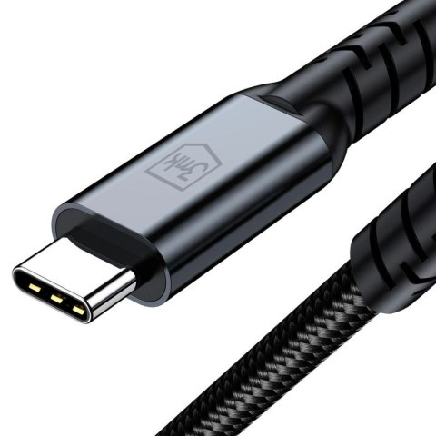 Kabel 3mk Hyper Cable N-SERIES USB-C / USB-C Thunderbolt 4 2m 48V / 5A 40Gb/s 240W 8K60Hz - czarny 3mk Protection