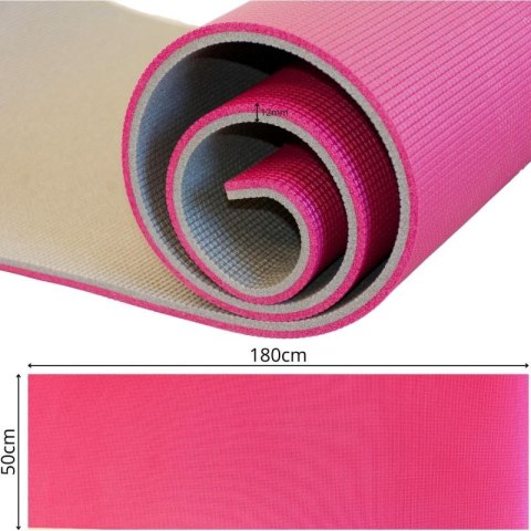 KARIMATA TURYSTYCZNA XPE 180x50x1,2CM CIEMNY RÓŻ REDCLIFFS Redcliffs