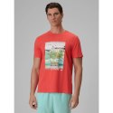 T-shirt regular z nadrukiem męski 4F 4FRSS26TTSHM4304-63S 4f