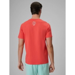 T-shirt regular z nadrukiem męski 4F 4FRSS26TTSHM4304-63S 4f