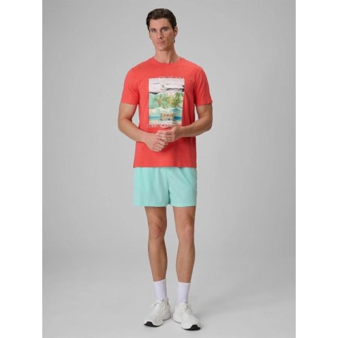 T-shirt regular z nadrukiem męski 4F 4FRSS26TTSHM4304-63S 4f
