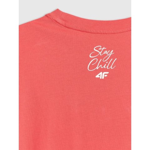 T-shirt regular z nadrukiem męski 4F 4FRSS26TTSHM4304-63S 4f