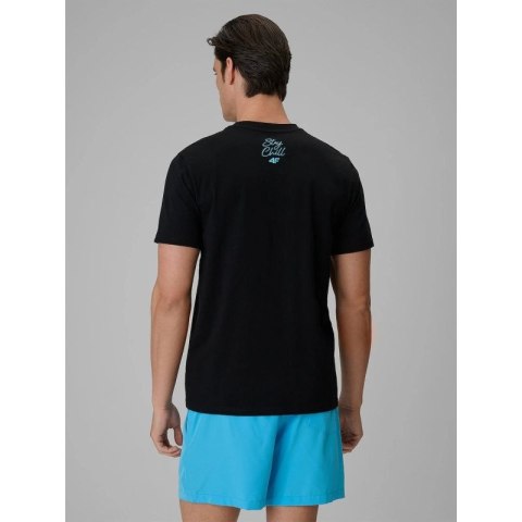 T-shirt regular z nadrukiem męski 4F 4FRSS26TTSHM4305-20S 4f
