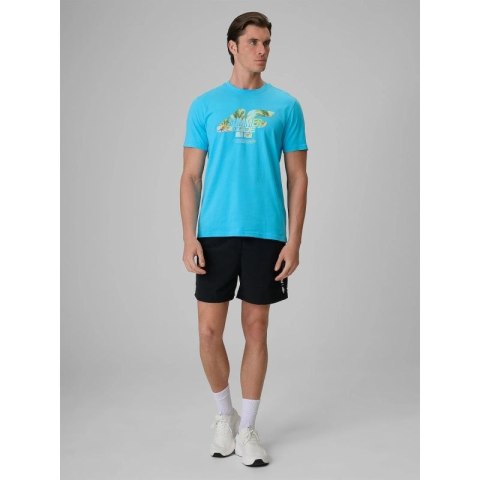 T-shirt regular z nadrukiem męski 4F 4FRSS26TTSHM4305-33S 4f