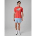 T-shirt regular z nadrukiem męski 4F 4FRSS26TTSHM4305-63S 4f