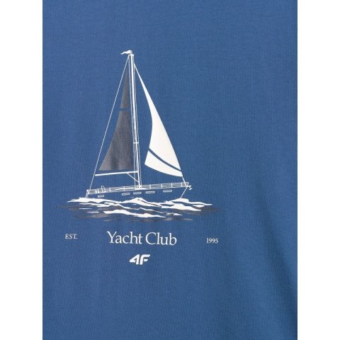 T-shirt relaxed z nadrukiem męski 4F 4FRSS26TTSHM3996-033S 4f