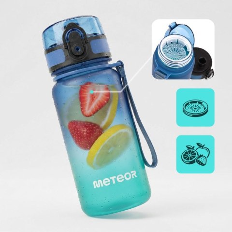 Bidon Meteor 350 ml 17657 niebieski/turkusowy Meteor