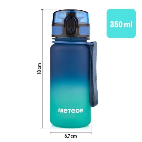 Bidon Meteor 350 ml 17657 niebieski/turkusowy Meteor