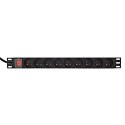 GEMBIRD LISTWA ZASILAJĄCA RACK (PDU) 9 GNIAZD FR, 1U, 16A, WTYK FR, 2M Gembird