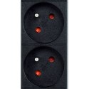 GEMBIRD LISTWA ZASILAJĄCA RACK (PDU) 9 GNIAZD FR, 1U, 16A, WTYK FR, 2M Gembird