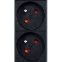 GEMBIRD LISTWA ZASILAJĄCA RACK (PDU) 9 GNIAZD FR, 1U, 16A, WTYK FR, 2M Gembird