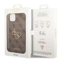 Etui Guess 4G Big Metal Logo na iPhone 14 - brązowe Guess