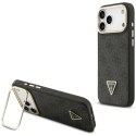 Etui Guess 4G PU Triangle Logo & Stand Camera Magsafe na iPhone 17 Pro Max - czarne Guess