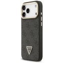 Etui Guess 4G PU Triangle Logo & Stand Camera Magsafe na iPhone 17 Pro Max - czarne Guess