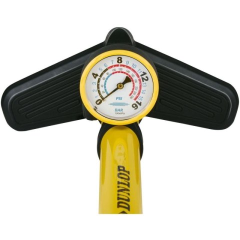 POMPKA WARSZTATOWO ROWEROWA DUNLOP 230PSI (16BAR) Z MANOMETREM ŻÓŁTY Dunlop