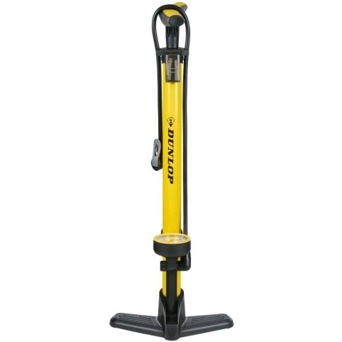 POMPKA WARSZTATOWO ROWEROWA DUNLOP 230PSI (16BAR) Z MANOMETREM ŻÓŁTY Dunlop