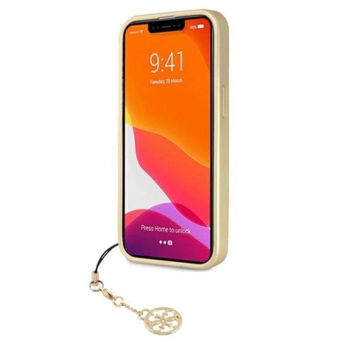 Etui Guess 4G Charms Collection na iPhone 13 Pro / iPhone 13 - brązowe Guess