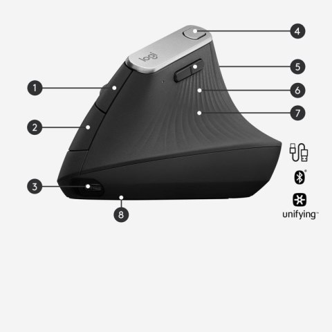 Mysz Logitech MX 910-005448 (optyczna; 4000 DPI; kolor czarny) Logitech